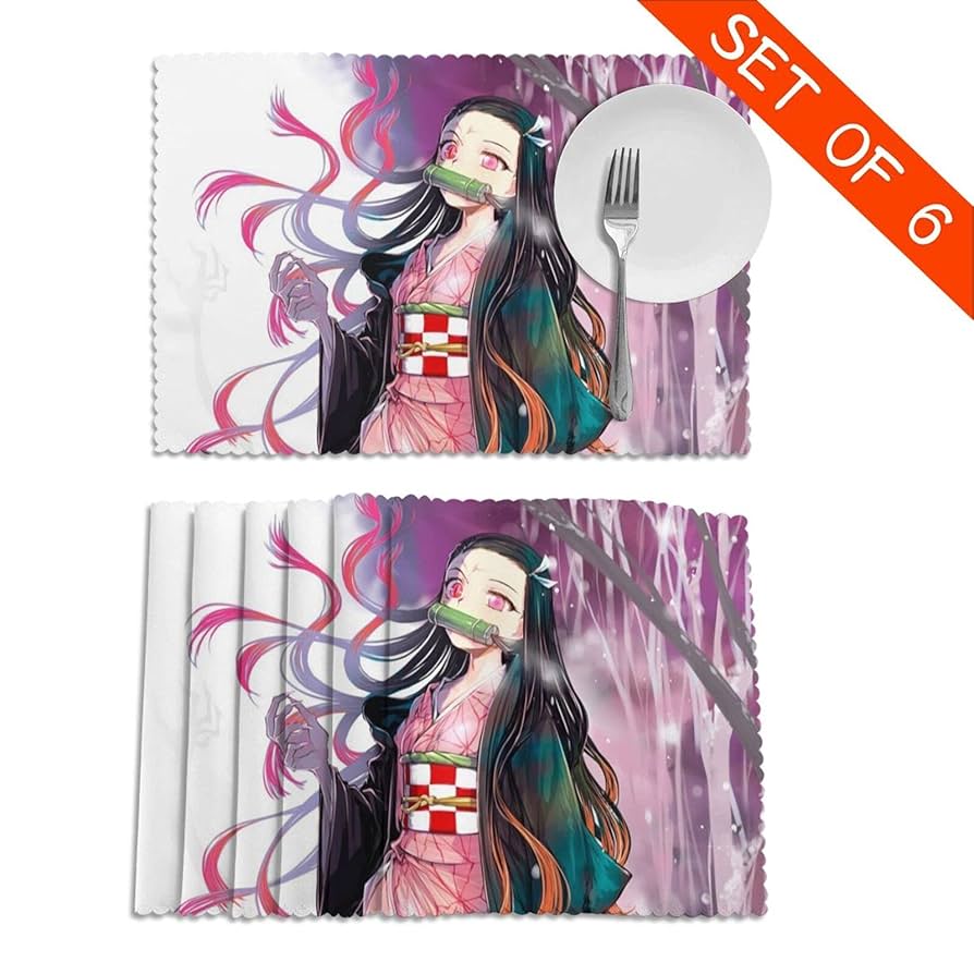 竈門禰豆子 ランチョンマットセット Amazon｜鬼 滅 刀鍛冶の里 絵巻 ランチョンマット セット 竈門